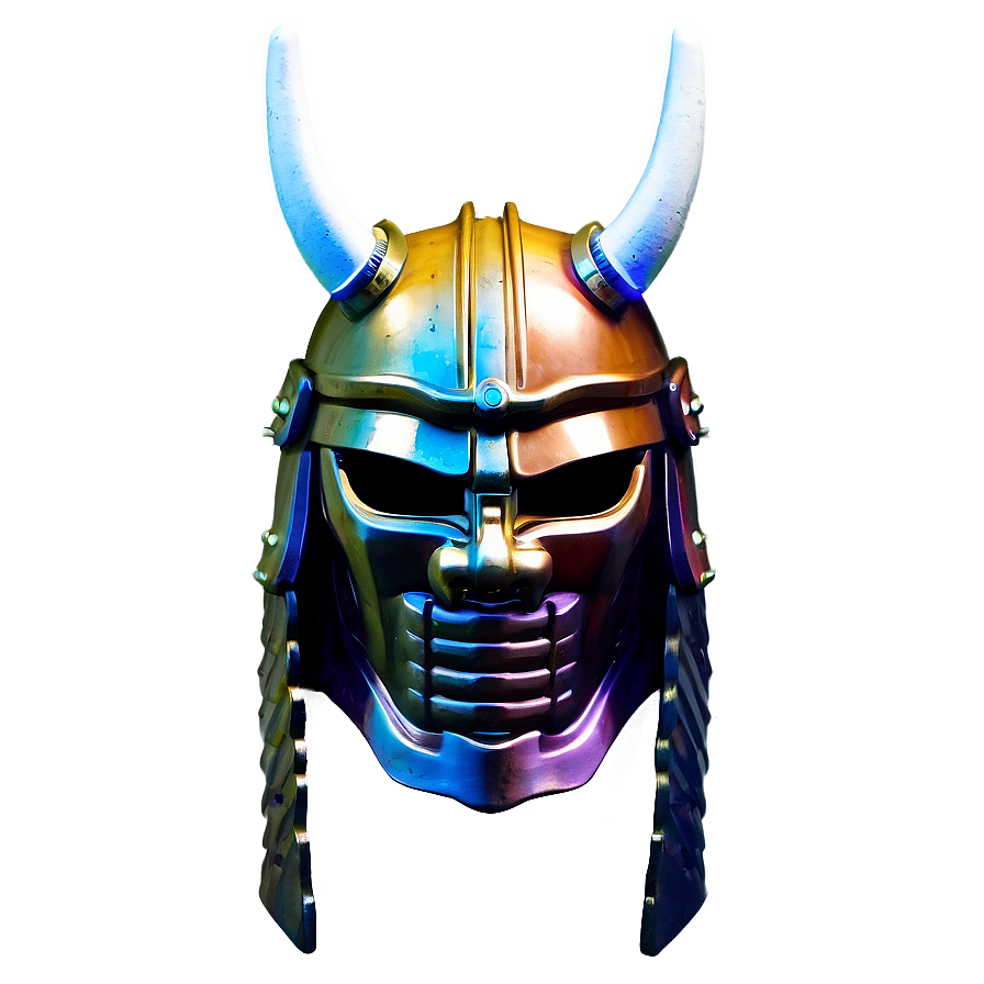 Colorful Samurai Helmet Png 06132024 PNG image