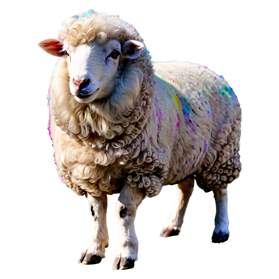 Colorful Sheep Png 05232024 PNG image