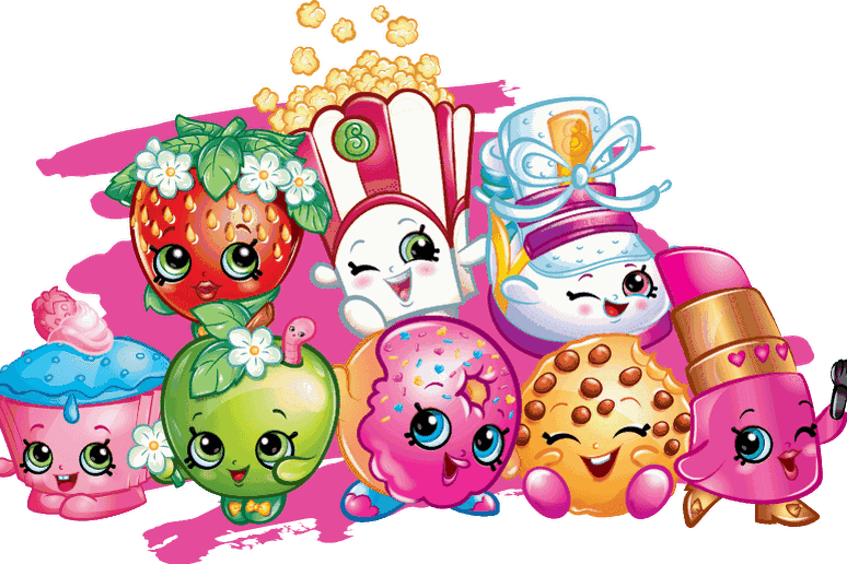 Colorful Shopkins Characters PNG image