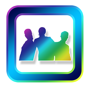 Colorful Silhouette Profile Icon PNG image