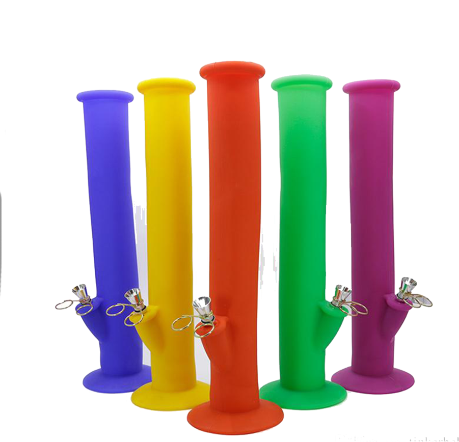 Colorful Silicone Bongs Collection PNG image