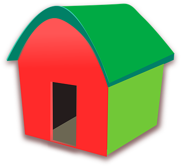 Colorful Simple Cartoon House PNG image