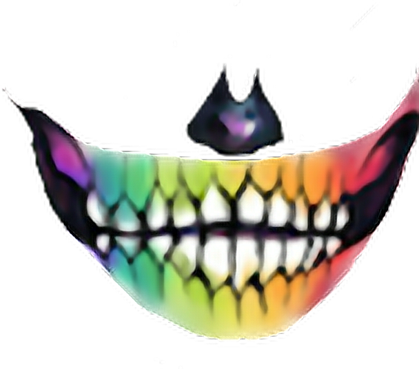 Colorful Smiling Mouth Sticker Picsart PNG image