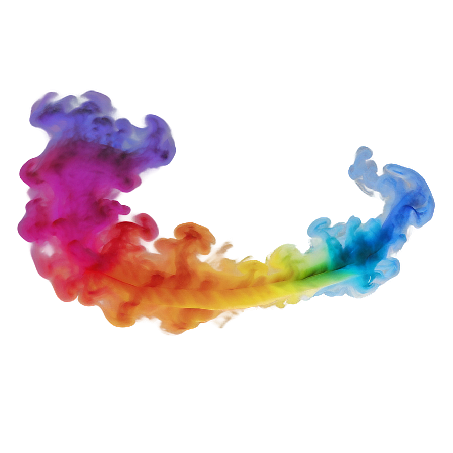 Colorful Smoke Trail Png 06252024 PNG image