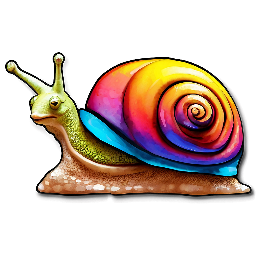 Colorful Snail Art Png 31 PNG image