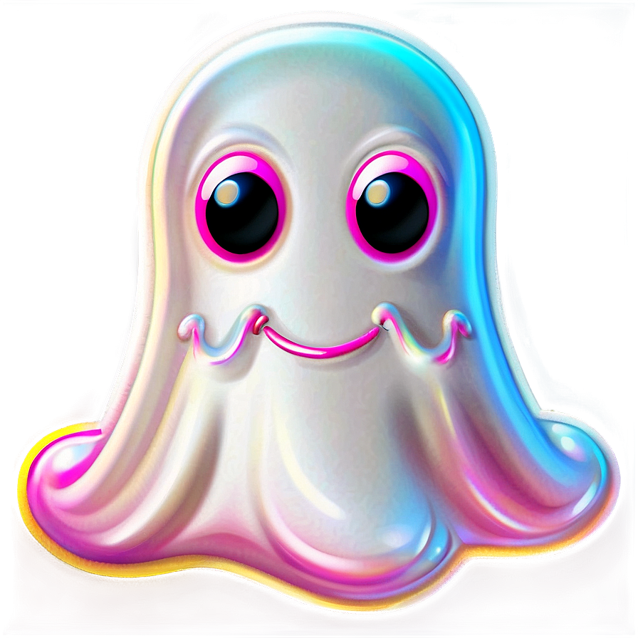 Colorful Snapchat Ghost Png Hwb99 PNG image