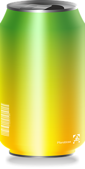 Colorful Soda Can Gradient Design PNG image