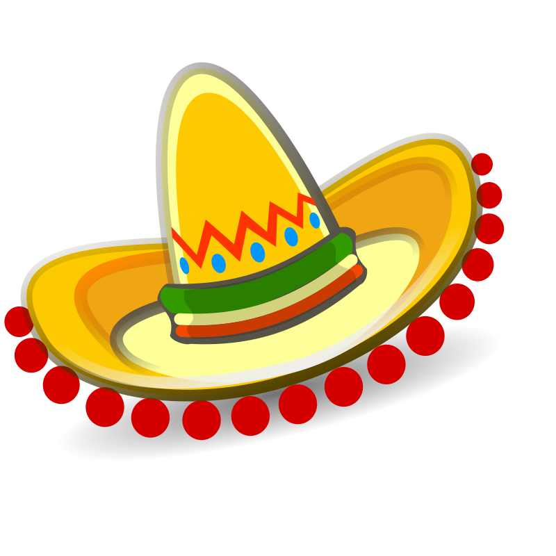 Colorful Sombrero Clipart PNG image