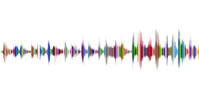 Colorful Soundwave Spectrum Visualization PNG image