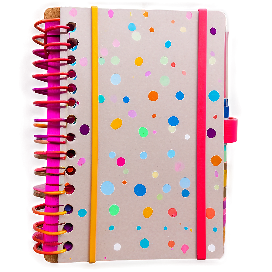 Colorful Spiral Notebook Png Vww PNG image