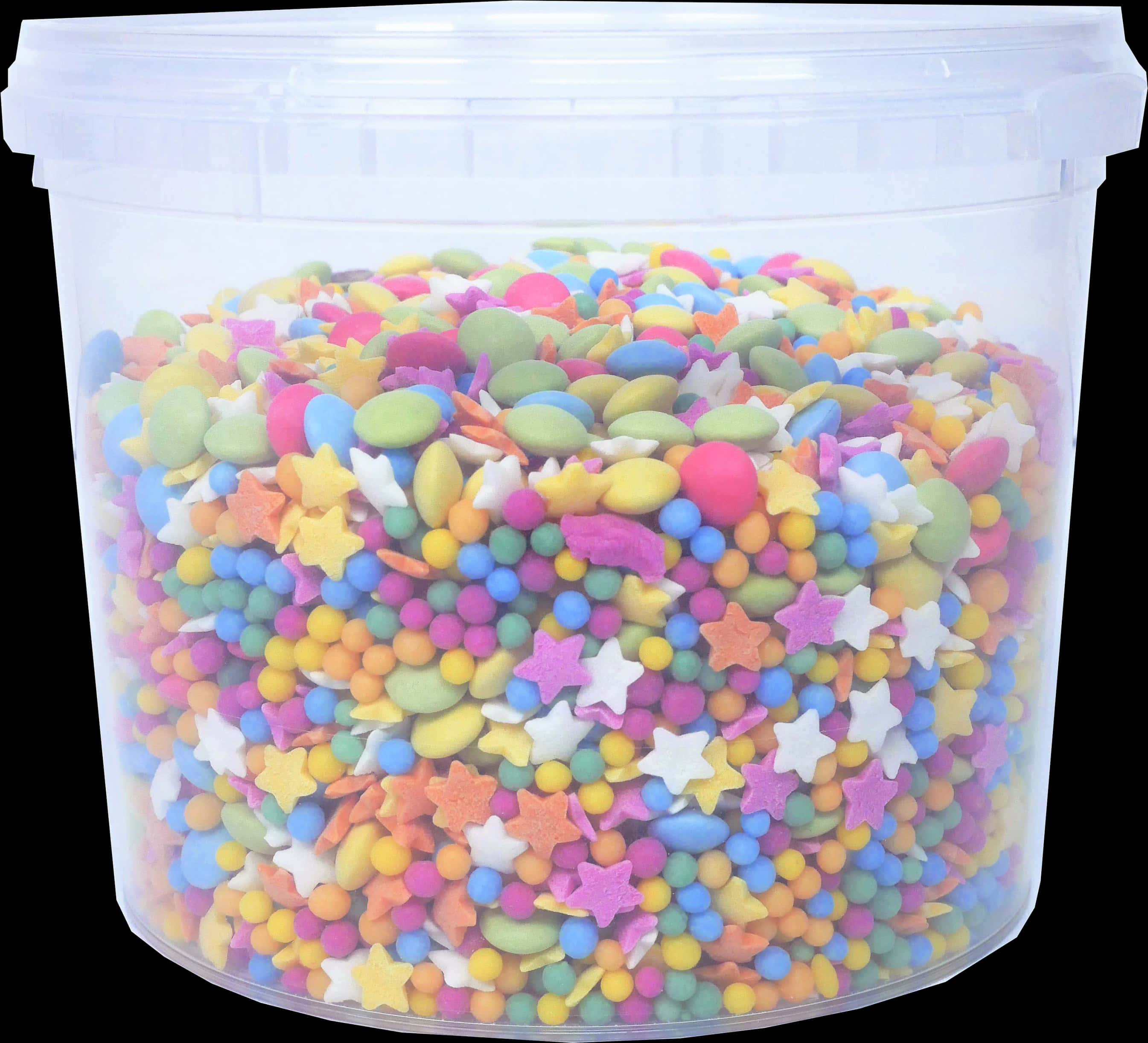 Colorful Sprinklesin Container PNG image