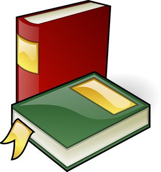Colorful Stacked Books Icon PNG image
