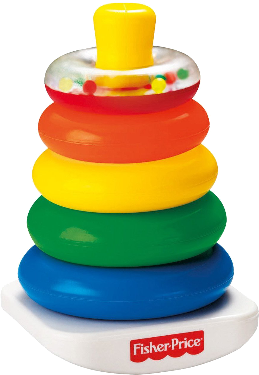 Colorful Stacking Rings Toy Fisher Price PNG image