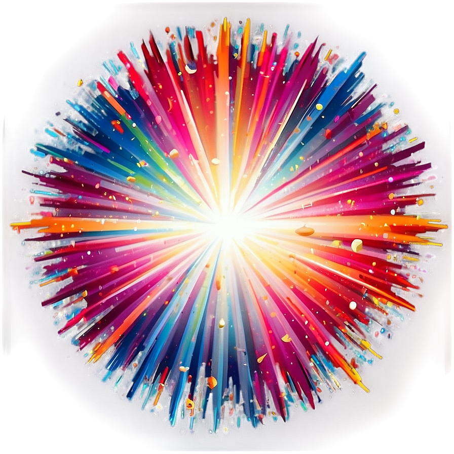 Colorful Stardust Burst Png 06272024 PNG image