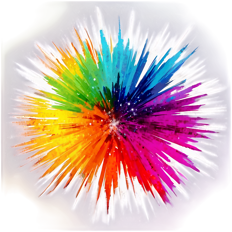 Colorful Stardust Burst Png 06272024 PNG image