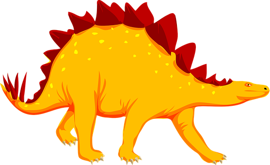 Colorful_ Stegosaurus_ Illustration PNG image