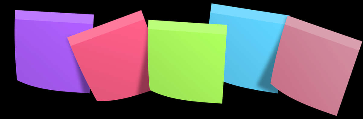 Colorful Sticky Notes Array PNG image