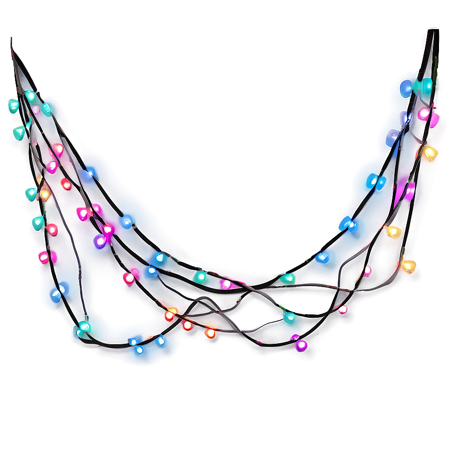 Colorful String Lights Png Wof22 PNG image