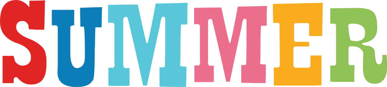 Colorful Summer Text Graphic