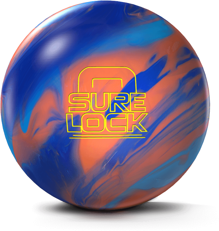 Colorful Sure Lock Bowling Ball PNG image