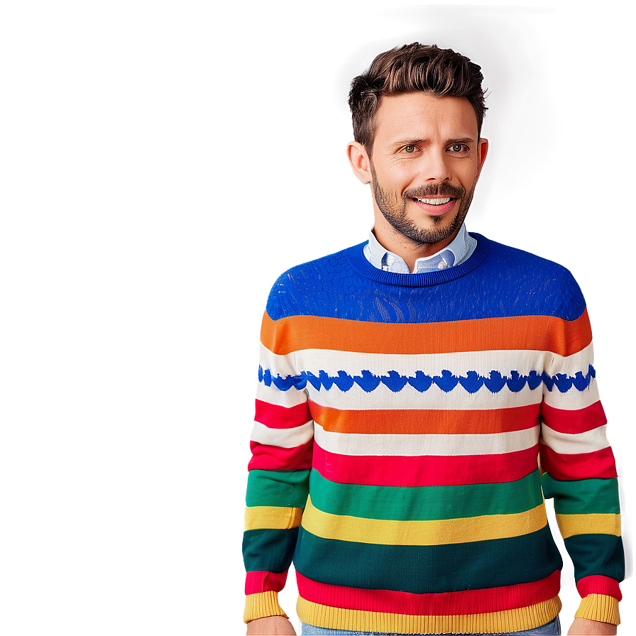 Colorful Sweater Patterns Png Plj PNG image