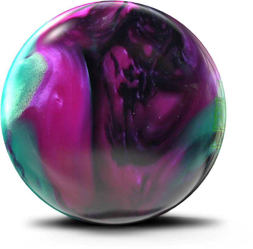 Colorful Swirl Bowling Ball PNG image