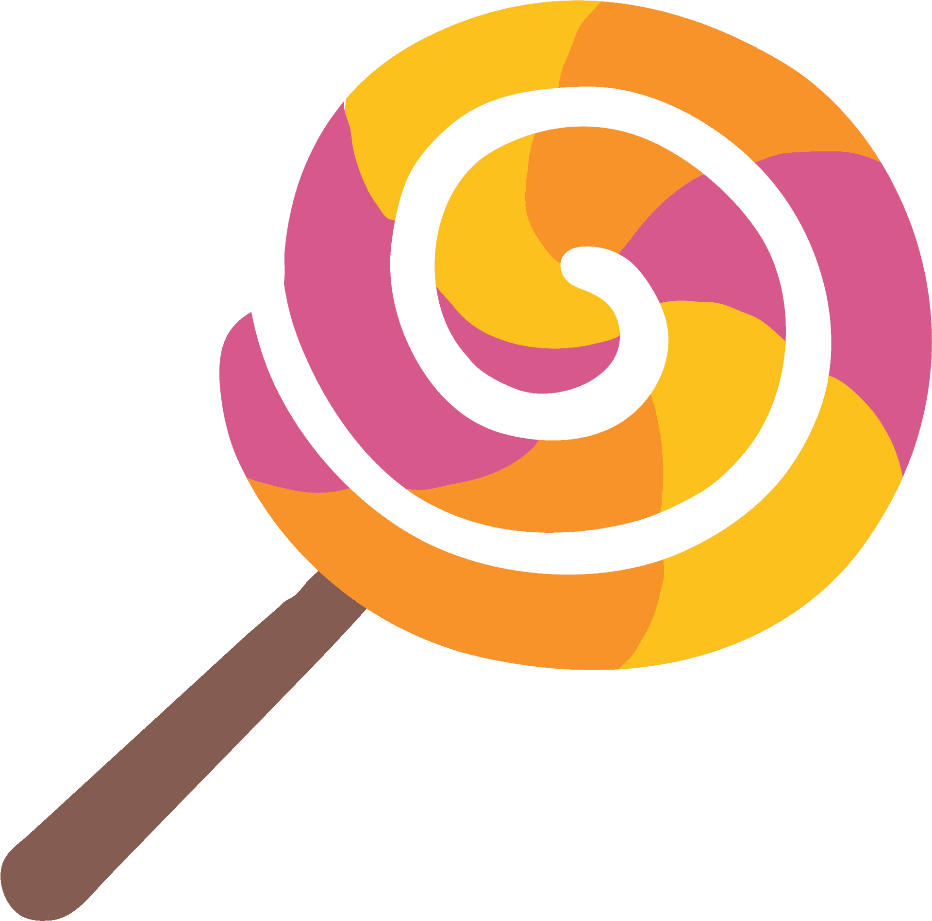 Colorful Swirl Lollipop Illustration PNG image