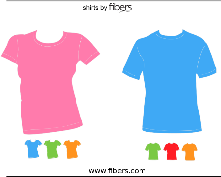 Colorful T Shirt Templates Graphic PNG image