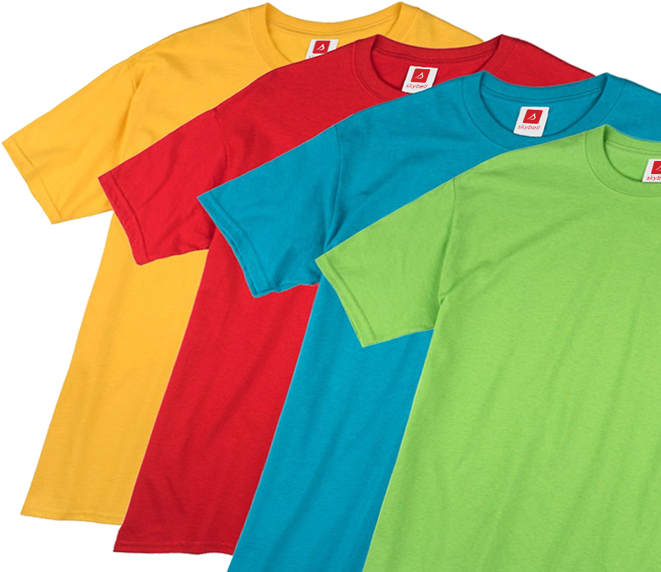 Colorful T Shirts Collection PNG image