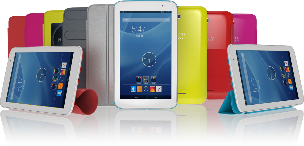 Colorful Tablet Casesand Stands PNG image