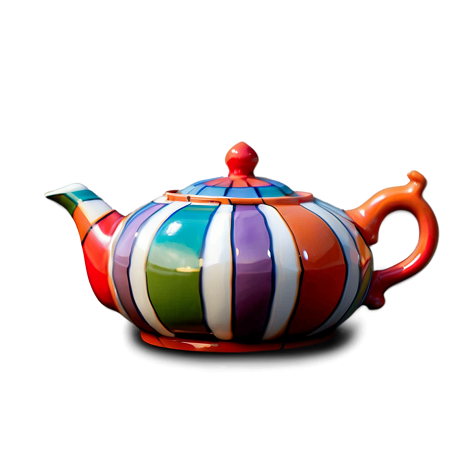 Colorful Teapot Png Nab PNG image