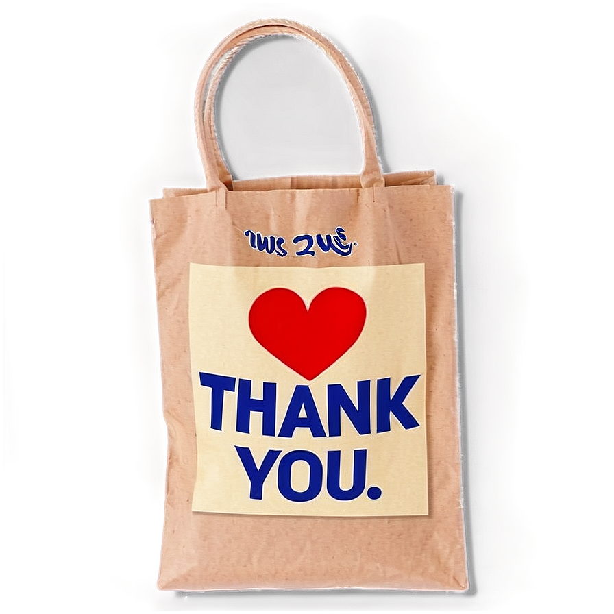 Colorful Thank You Bag Png 06292024 PNG image