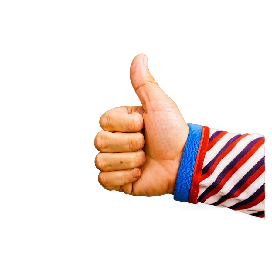 Colorful Thumbs Up Artwork Png Jjr28 PNG image