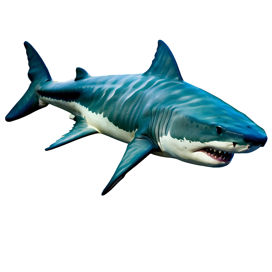 Colorful Tiger Shark Illustration Png Spu PNG image