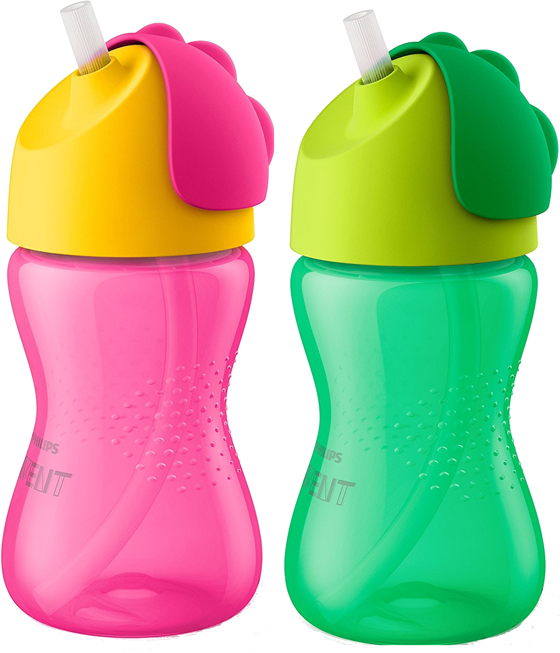 Colorful Toddler Sippy Cups With Straws PNG image