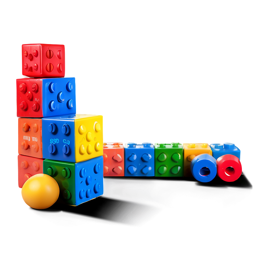 Colorful Toy Blocks Png 06132024 PNG image