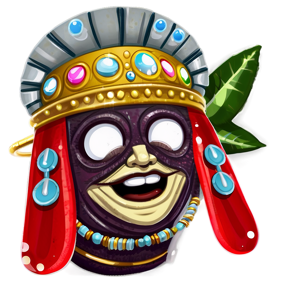 Colorful_ Tribal_ Mask_ Illustration PNG image