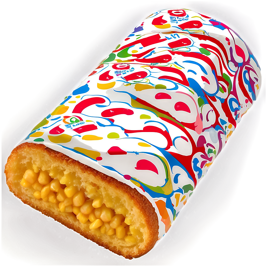 Colorful Twinkie Snack Cake PNG image