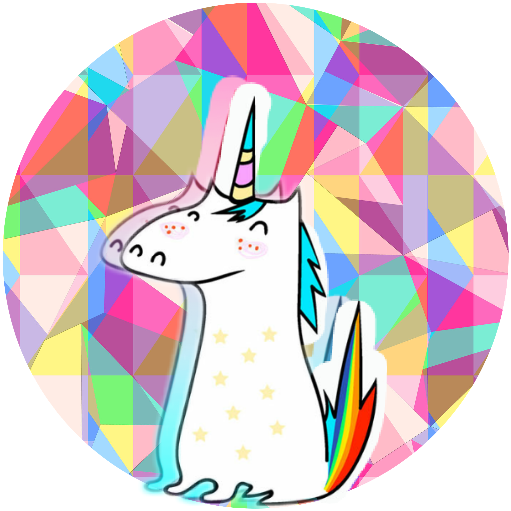 Colorful Unicorn Graphic PNG image