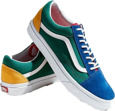 Colorful Vans Sneakers Isolated PNG image