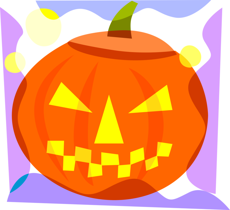 Colorful Vector Jack O Lantern PNG image