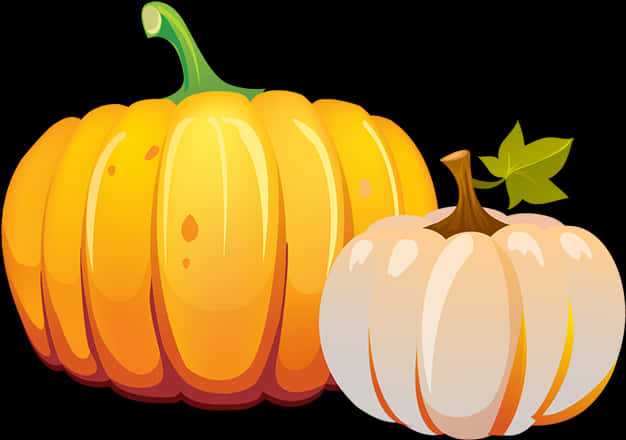 Colorful Vector Pumpkins PNG image