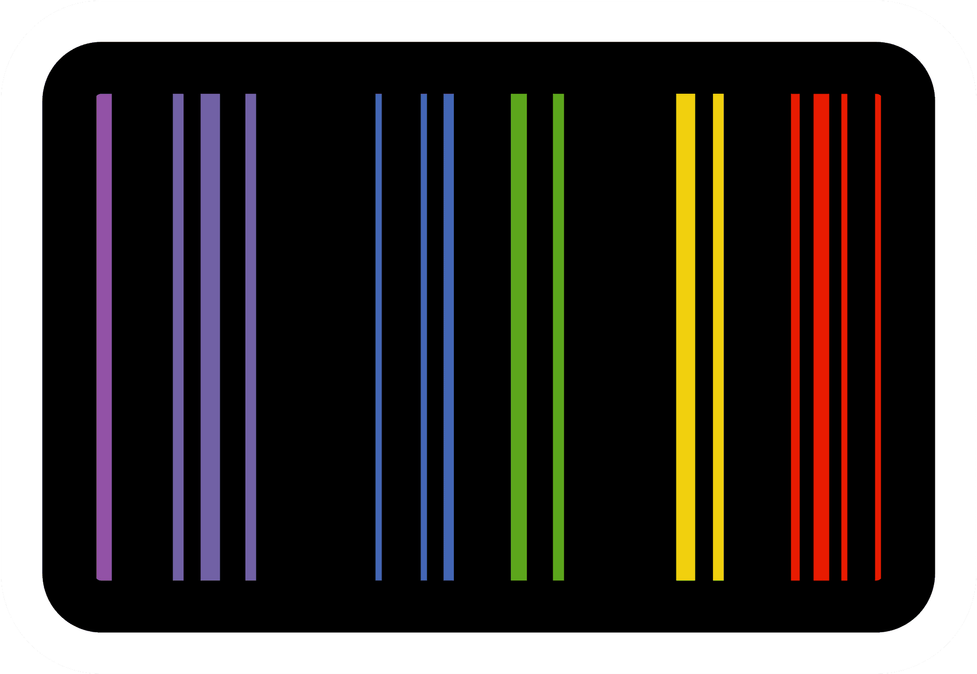 Colorful Vertical Bars Spectrum Graphic PNG image