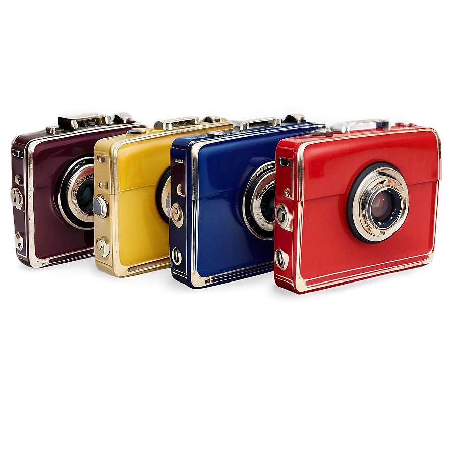 Colorful Vintage Camera Png 06212024 PNG image