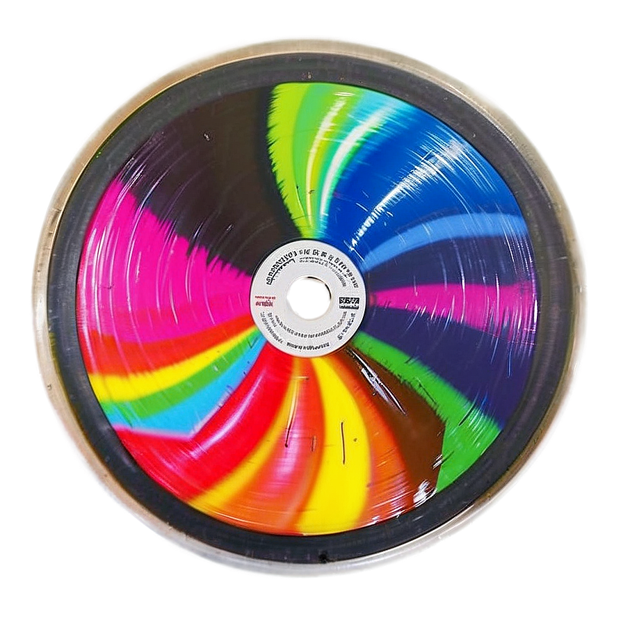 Colorful Vinyl Discs Png 05242024 PNG image