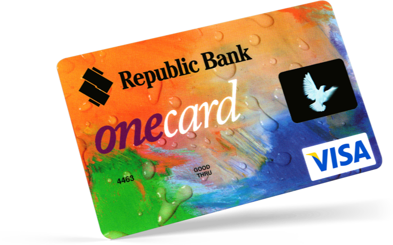 Colorful Visa Debit Card PNG image