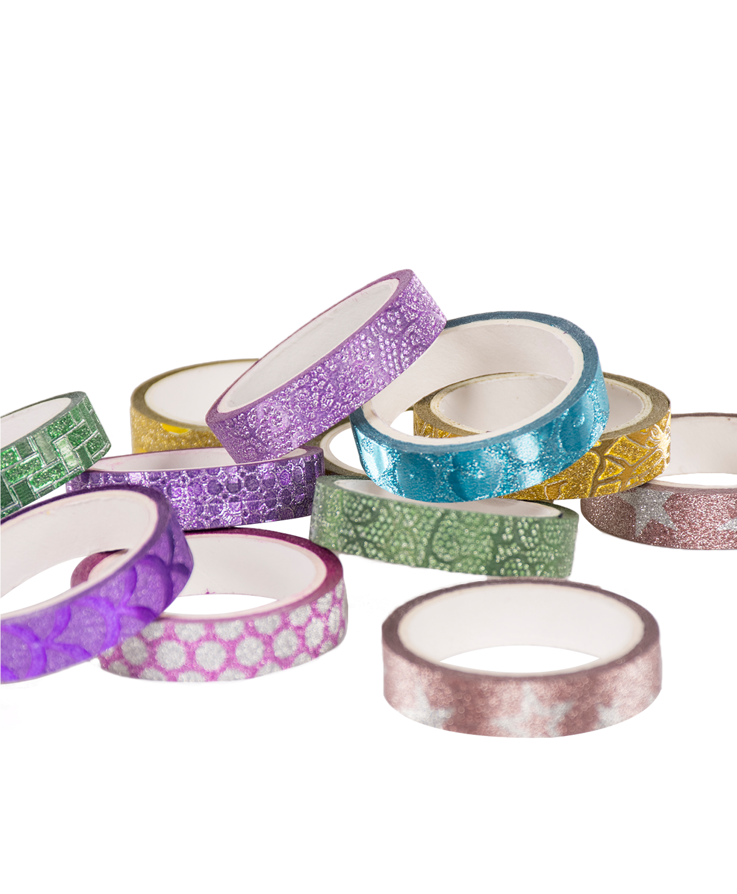 Colorful Washi Tapes Collection PNG image