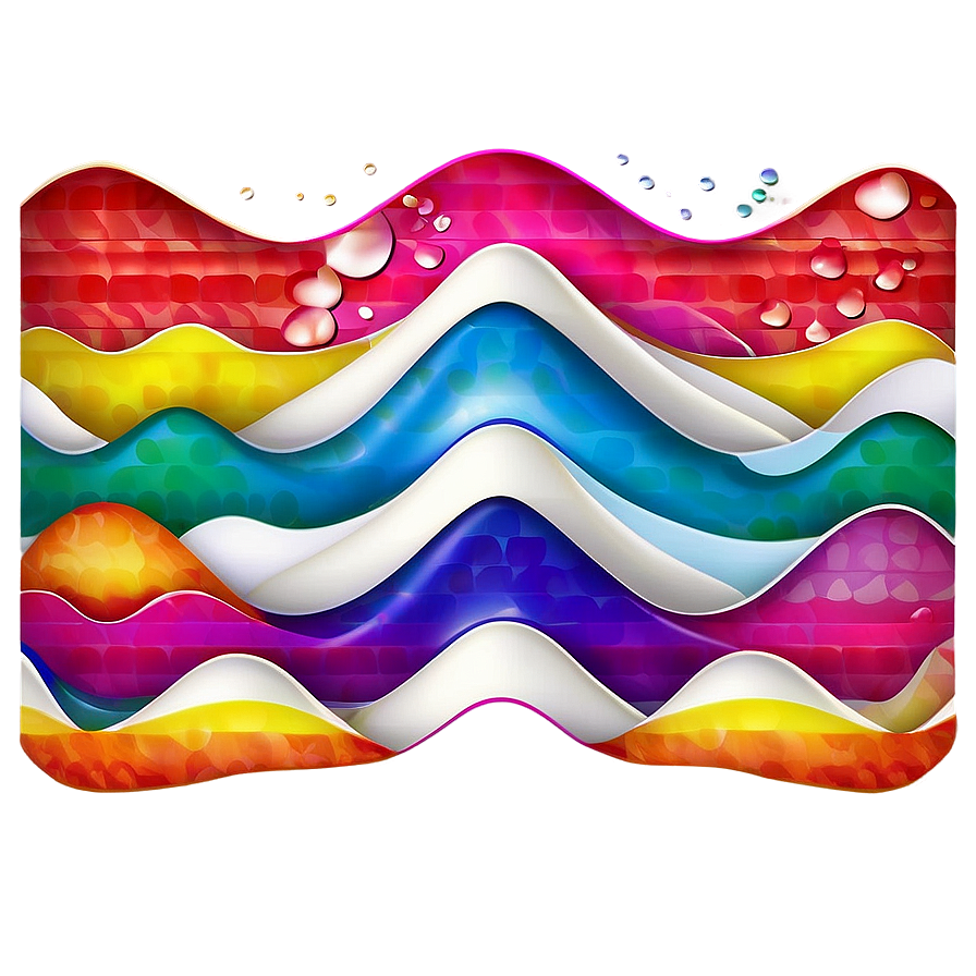 Colorful Wave Pattern Png Eev PNG image