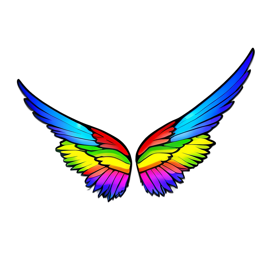 Colorful Wing Png 05242024 PNG image