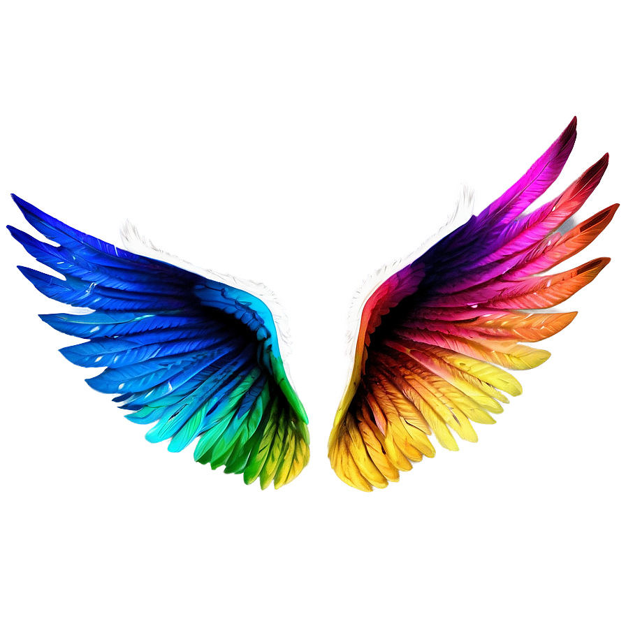 Colorful Wings Png 05032024 PNG image